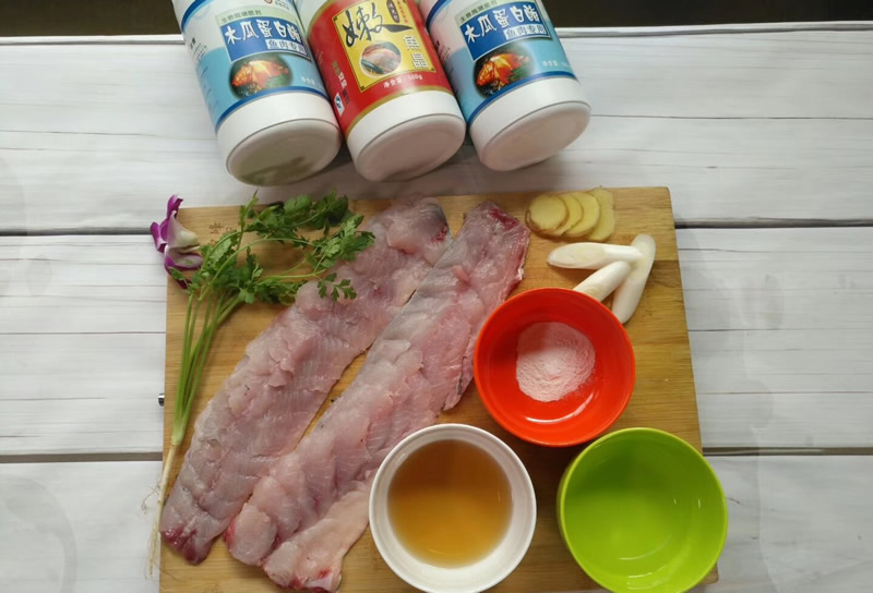 嫩魚(yú)晶處理魚(yú)肉